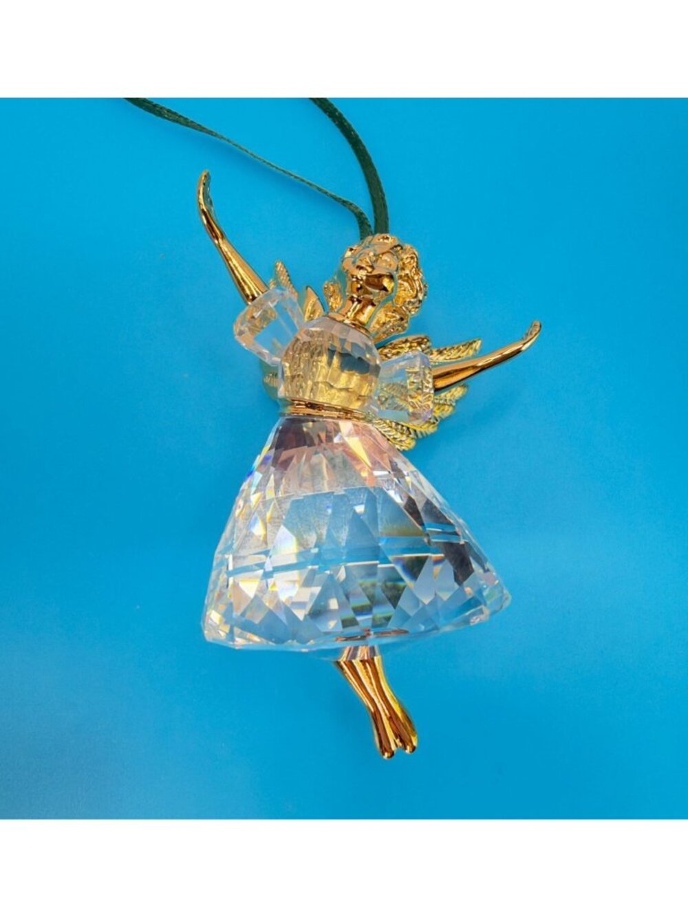 Swarovski 1996 Christmas Memories Angel Crystal Ornament 203083 Boxed Austria - Picture 9 of 14